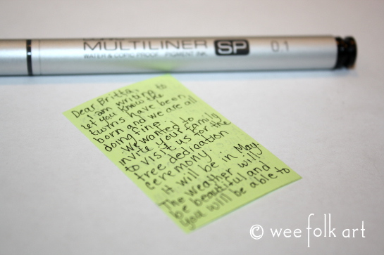 miniature envelope tutorial write 545wm