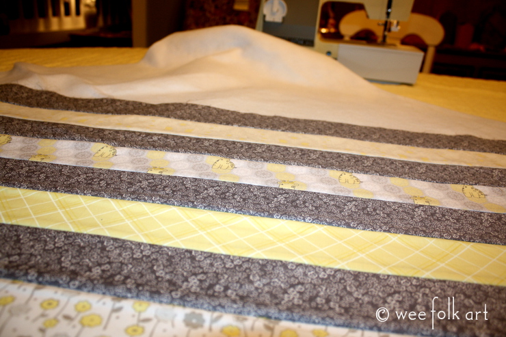 quilt as you go baby blanket