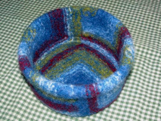 Wool Felted Mitered Bowls - Directions - Wee Folk Art