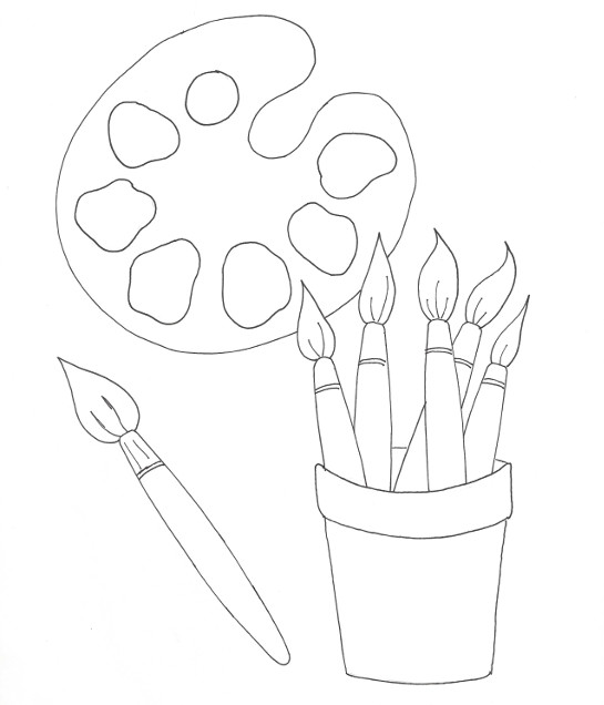 painter coloring pages - photo #49