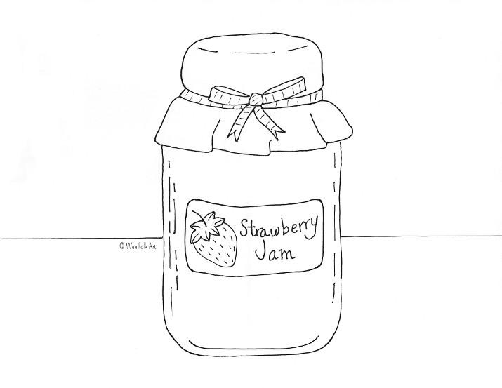 jam coloring pages for kids - photo #30