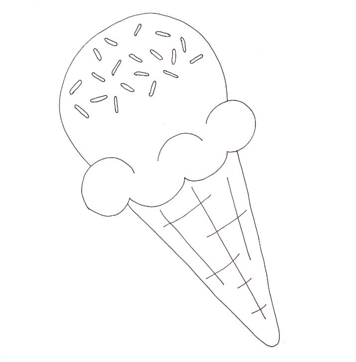 icecream cone coloring pages - photo #28