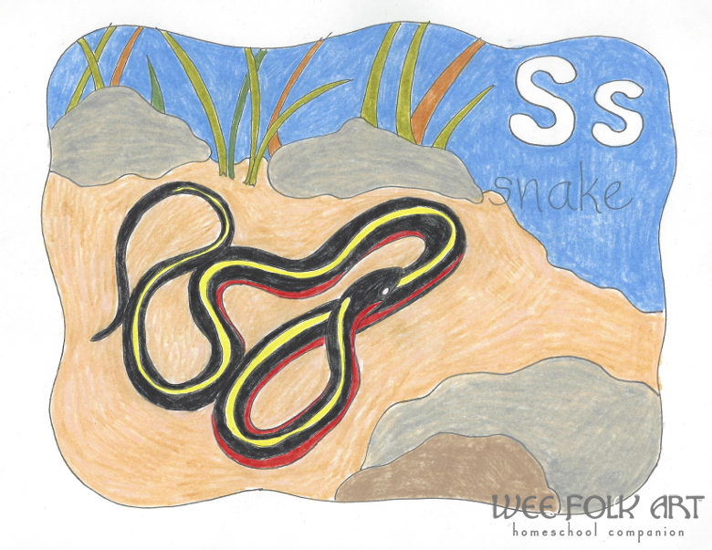 snake coloring page 780wm - Homeschool Companion