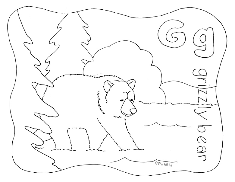 540 Alphabet Coloring Pages Letter G  Images