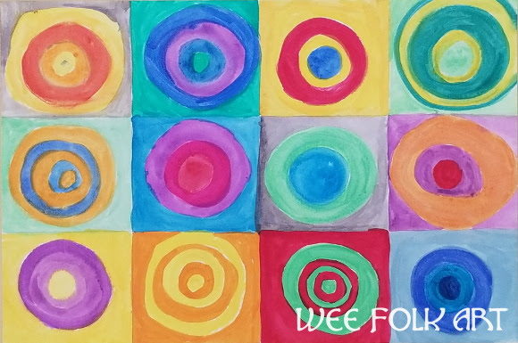 Kandinsky's Concentric Circles Project - Homeschool Companion