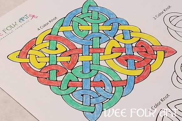 Celtic Knots Coloring Page - Homeschool Companion