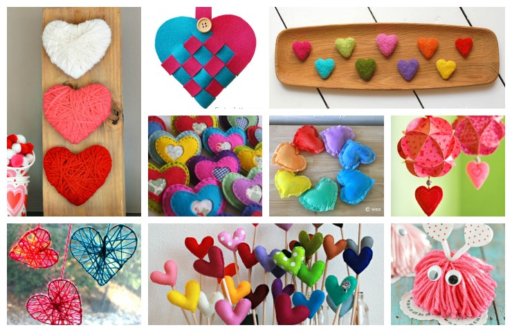 Valentine Craft Idea Collage - Wee Folk Art