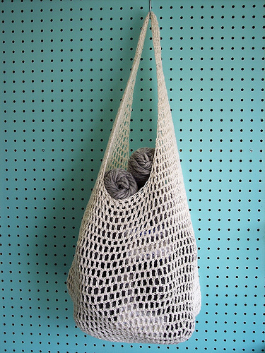 knitted market bag patterns for beginners