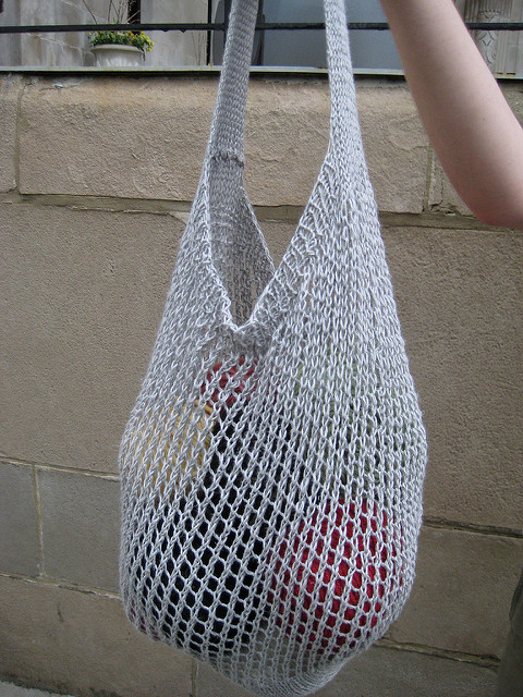 crochet net shopping bag pattern