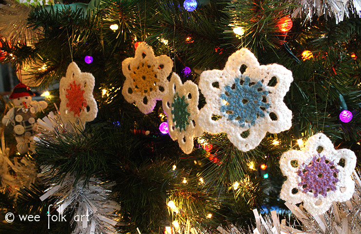 Crochet Snowflake Ornament