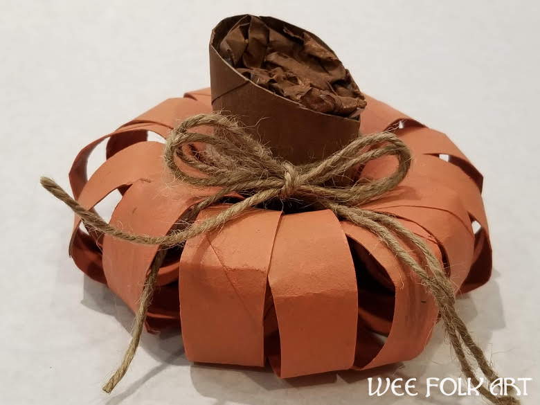 Toilet Paper Roll Pumpkins Tutorial