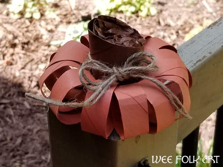 Toilet Paper Roll Pumpkins Tutorial