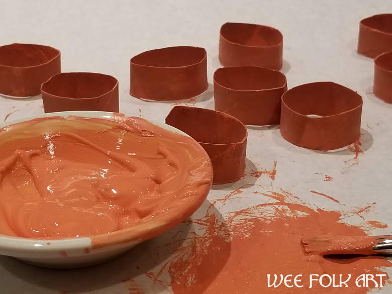 Toilet Paper Roll Pumpkins Tutorial