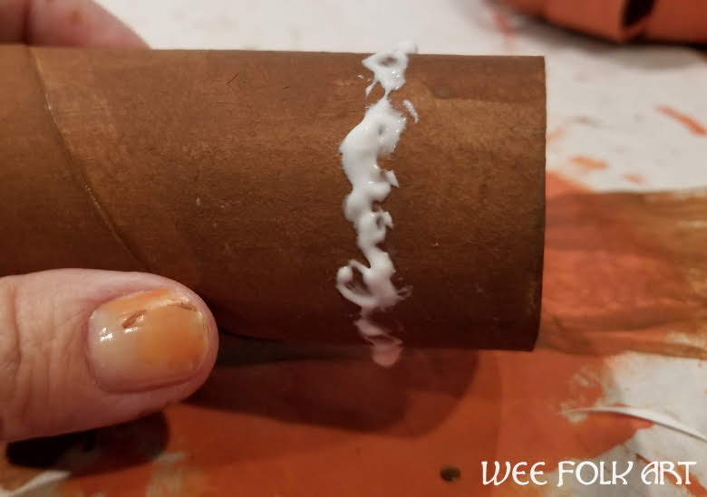 Toilet Paper Roll Pumpkins Tutorial