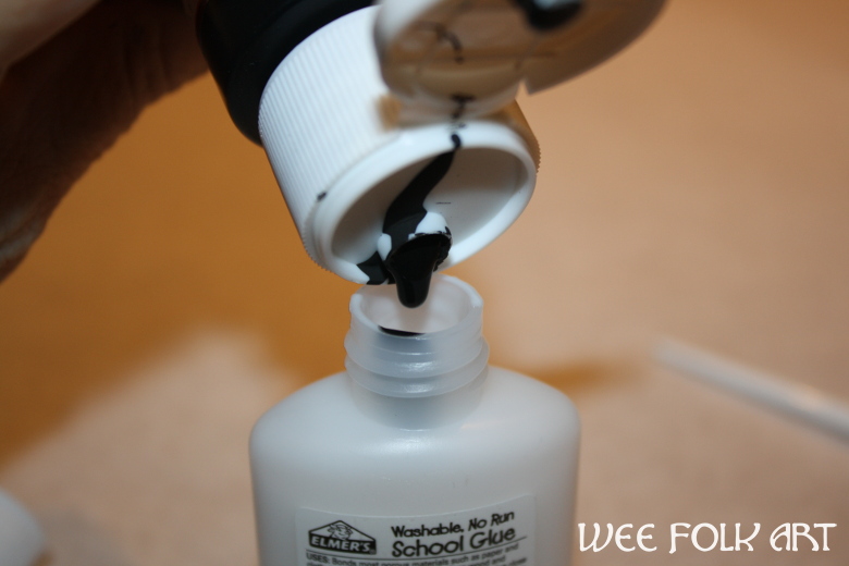 Pumpkin Glue Resist Painting Tutorial