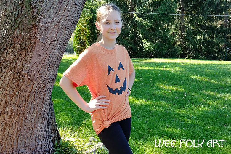 Halloween T-shirt Designs, Jack-o-Lantern Stencil Pattern