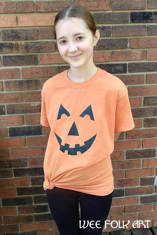 Halloween T-shirt Designs, Jack-o-Lantern Stencil Pattern
