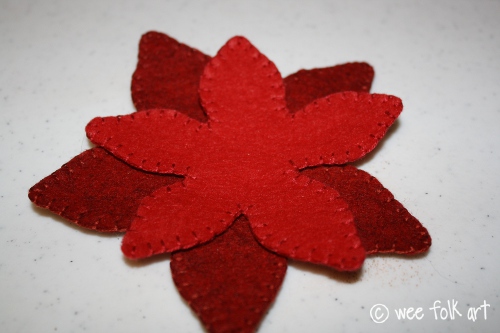 Poinsettia Garland - Wee Folk Art