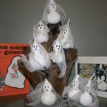 Gourd Ghost Sculpture Halloween Decoration - Wee Folk Art