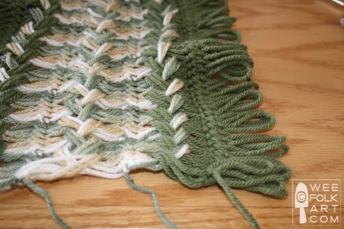 hairpin lace blanket
