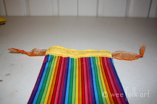 how to make a draw string gift bag