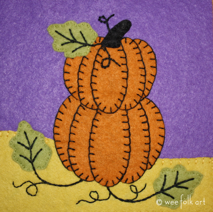 Stacking Pumpkins Coloring Page - Wee Folk Art