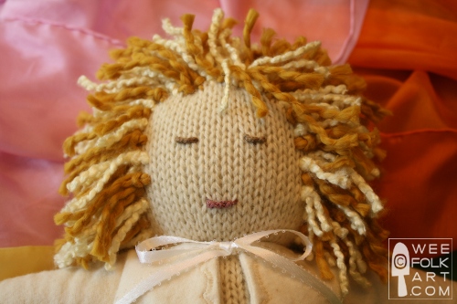 knitted doll hair