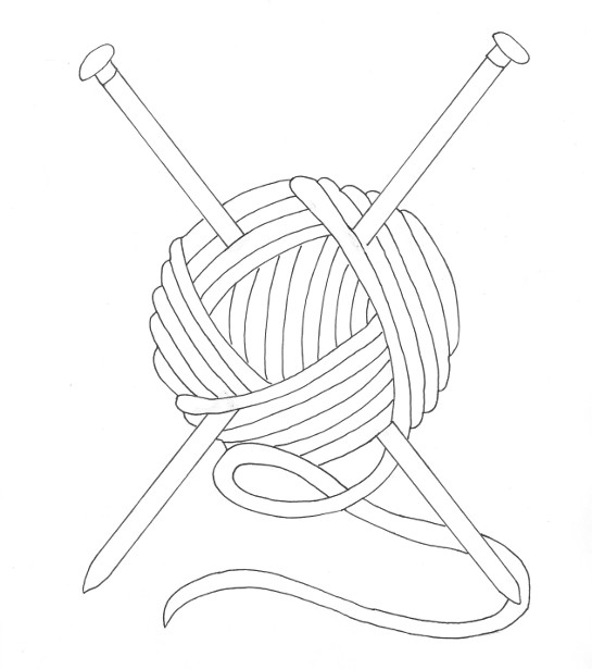 Ball of Yarn Coloring Page - Wee Folk Art