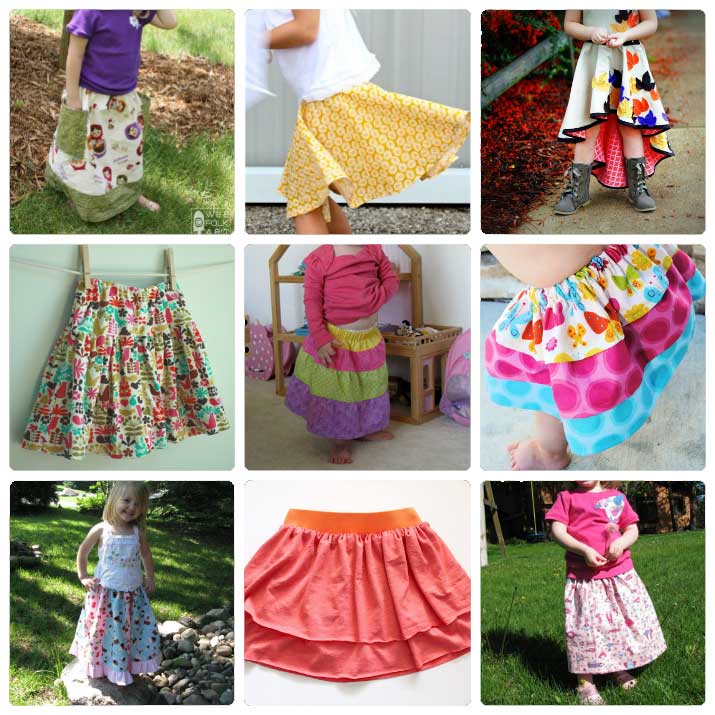 Free Girl's Skirt Patterns to Sew - Wee Folk Art