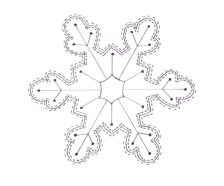 Snowflake Coloring Page Wee Folk Art